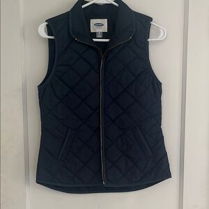 Old Navy Dark Blue Quilted Vest